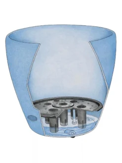 Viva Round Self-Watering Rolling Planter, 17.25” Diameter 7 Viva Round Self-Watering Rolling Planter, 17.25” Diameter -Garden Care Series Store 39325 002