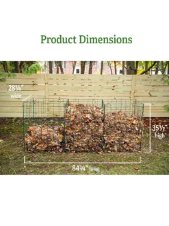 3-Bin Wire Composter 8 3-Bin Wire Composter -Garden Care Series Store 40 280 dims GSC