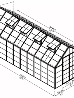 Canopia® By Palram Harmony™ Snap & Grow Greenhouse, 8' -Garden Care Series Store 8591043 12V jpg