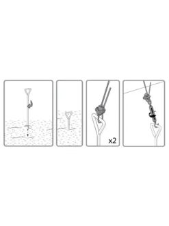 Canopia® By Palram Anchoring Kit For Snap & Grow™ Greenhouse -Garden Care Series Store 8591357 08v