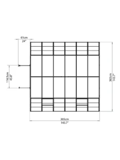 Canopia® By Palram Americana™ Greenhouse, 12' X 12' 15 Canopia® By Palram Americana™ Greenhouse, 12' X 12' -Garden Care Series Store 8595693 16v scaled