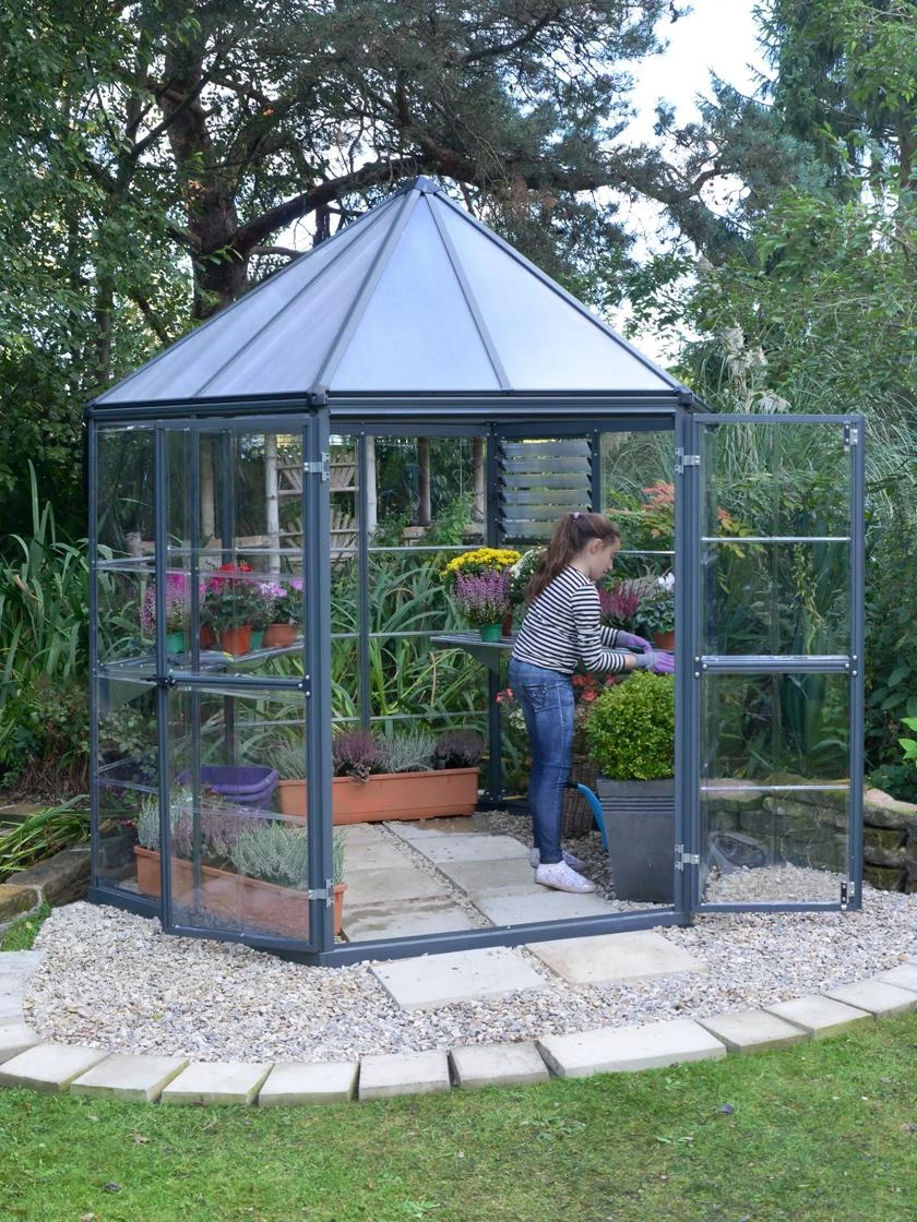 Canopia® By Palram Oasis Hexagon Greenhouse 1 Canopia® By Palram Oasis Hexagon Greenhouse