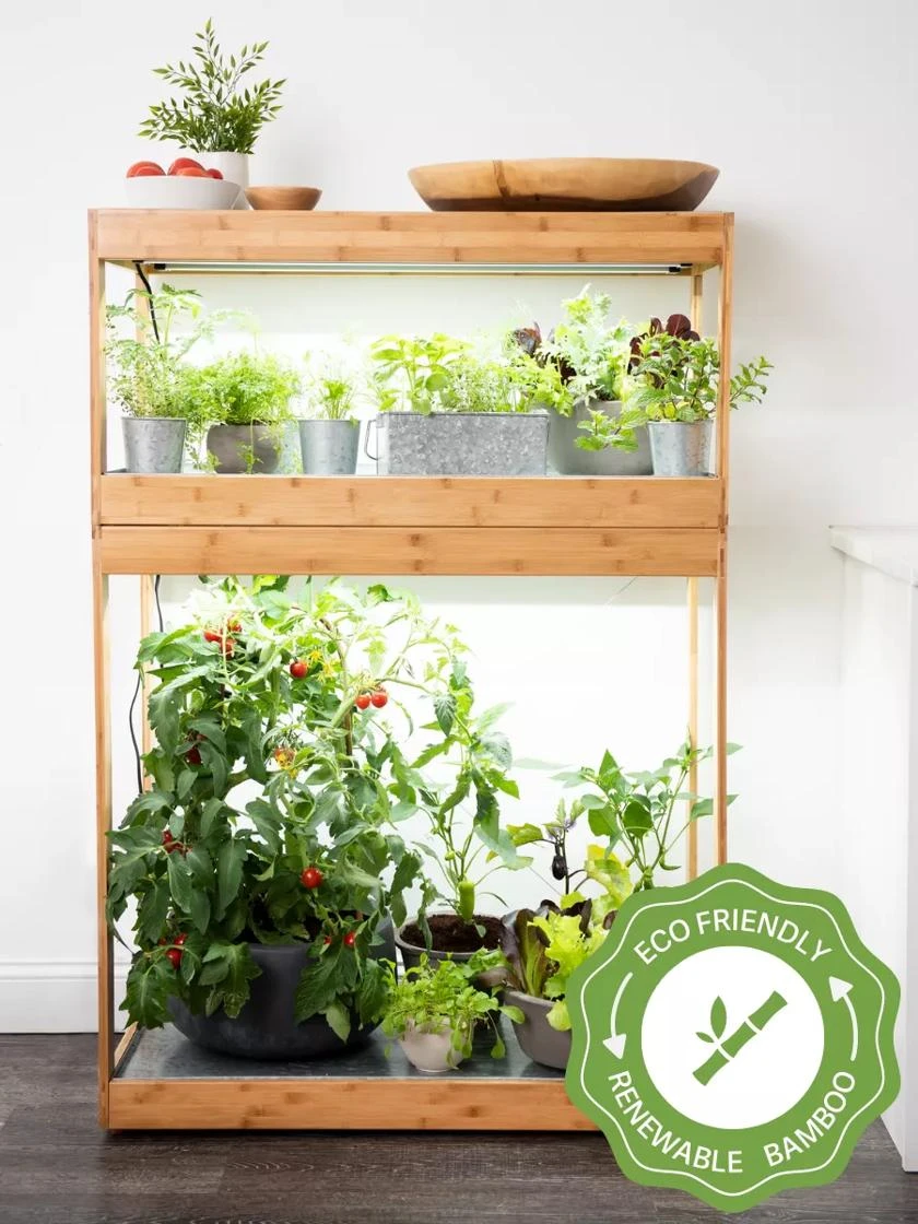 Bamboo Home LED Grow Light Garden 1 Bamboo Home LED Grow Light Garden