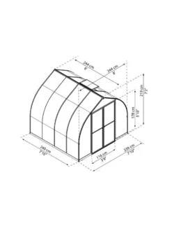 Canopia® By Palram Bella™ Greenhouse, 8' 33 Canopia® By Palram Bella™ Greenhouse, 8' -Garden Care Series Store 8599337 08v