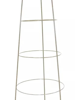 Heavy-Duty Galvanized Inverted Plant Supports 42", Set Of 5