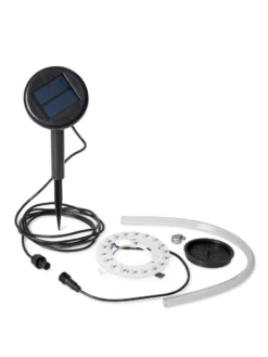 Solar Illuminated Planter Tall Granite, 32" -Garden Care Series Store 8600181 18793 tif