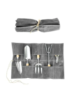 Esschert Waxed Canvas Roll Up Pouch