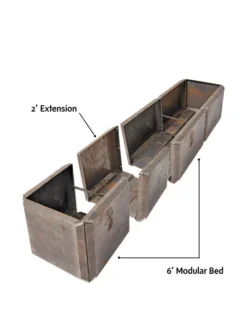 Corten Steel Modular Raised Bed, 2'x6' -Garden Care Series Store 8610701 4010 tif