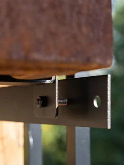 Veradek Metallic Series Corten Steel Railing Planters -Garden Care Series Store 8611611 02v