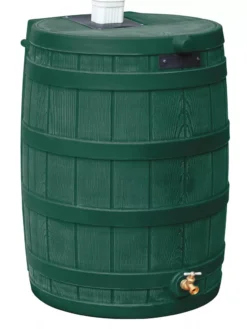 Rain Wizard 40 Gallon Rain Barrel 5 Rain Wizard 40 Gallon Rain Barrel -Garden Care Series Store 8612308 02V jpg