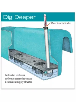 Viva Self-Watering Balcony Railing Planter -Garden Care Series Store hiw 8586699